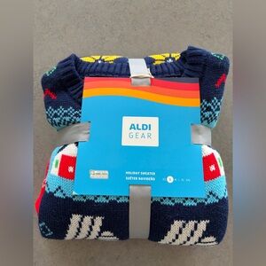 ALDI GEAR Navy Holiday Sweater - Festive Knit Pullover